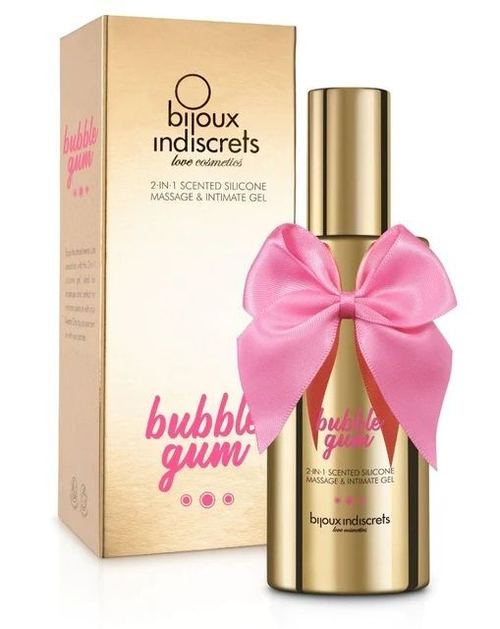 Гель 2-в-1 для массажа и интима Bijoux Indiscrets Bubblegum, 100 мл