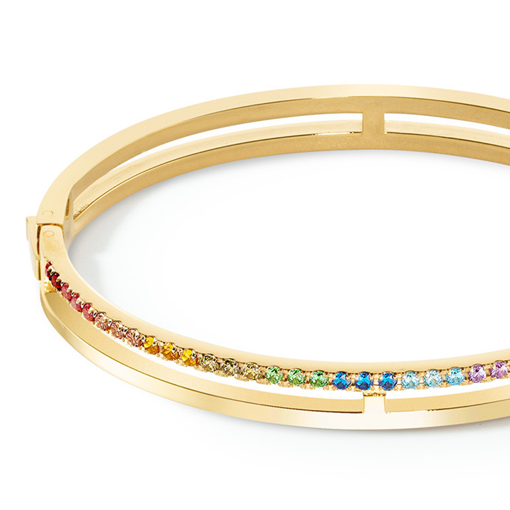 Браслет Coeur de Lion Multicolour Rainbow-Gold 0136/32-1535 17