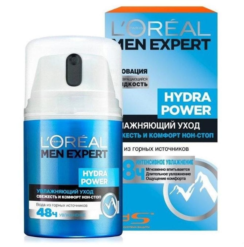 L&#39;Oreal Paris Крем для лица Men Expert Hydra Power Свежесть и комфорт, увлажняющий, 50 мл