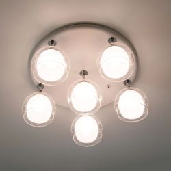 Citilux Самба CL158161 Люстра с поворотными плафонами Белая Хром