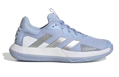 Женские Кроссовки теннисные Adidas SoleMatch Control W Clay - blue dawn/matte silver/ftwr white