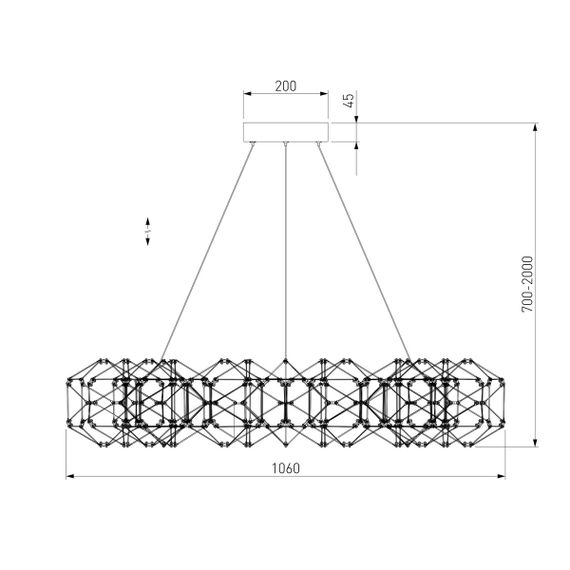 Подвесной светодиодный светильник Eurosvet Uma 90369/15 медь