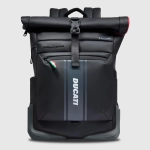 Рюкзак ролл-топ из полиуретана Piquadro Ducati/Nero
