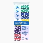 Губка для мытья посуды L 10 шт