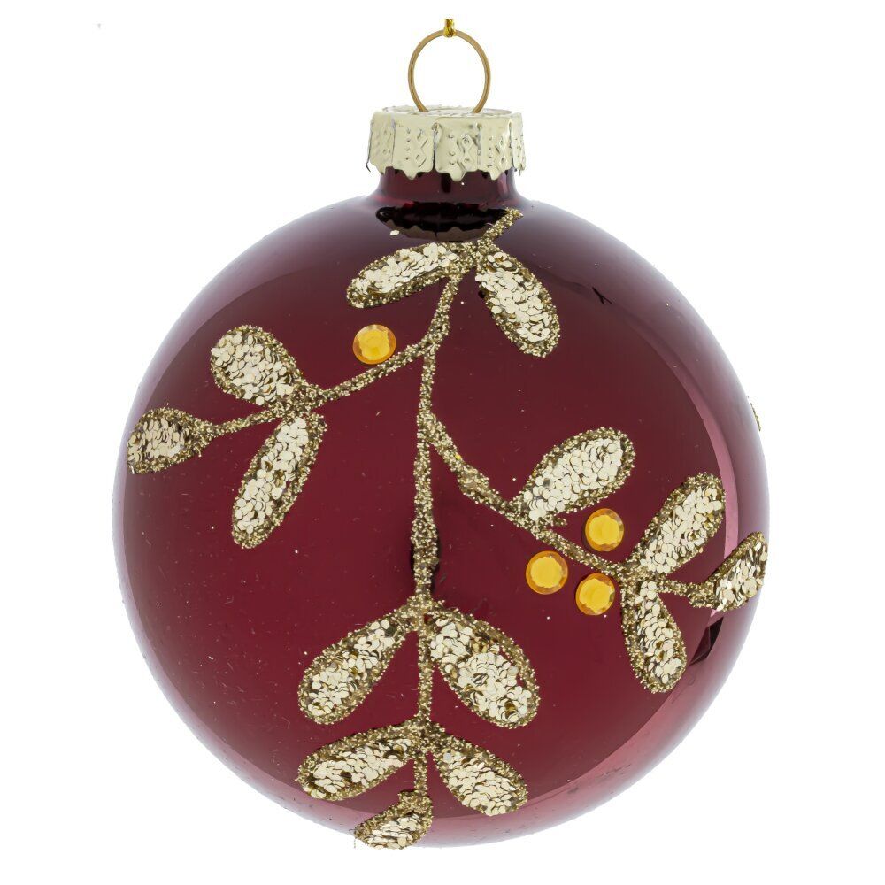 GAEM Набор из 12шт Украшение новогоднее "Шар", D 8 см, L35 W25 H8,5 см