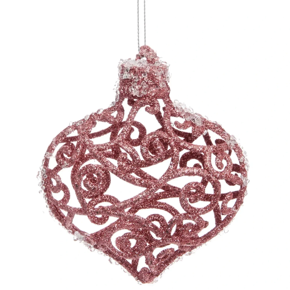 Подвеска «Ажурная капля» 9,5 см, Янтарь