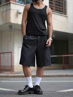 Шорты широкие | black