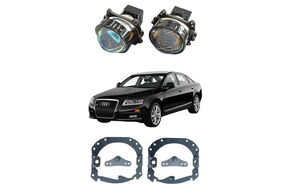 Комплект для замены штатных линз Audi A6 С6 2004-2011 Hella 2 AFS