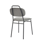 Стул MOLLY разборный черный каркас серое сиденье