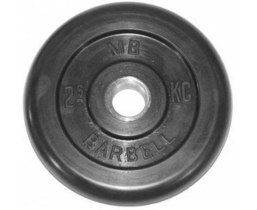 Диск обрезиненный BARBELL MB (металлическая втулка) 2.5 кг / диаметр 51 мм