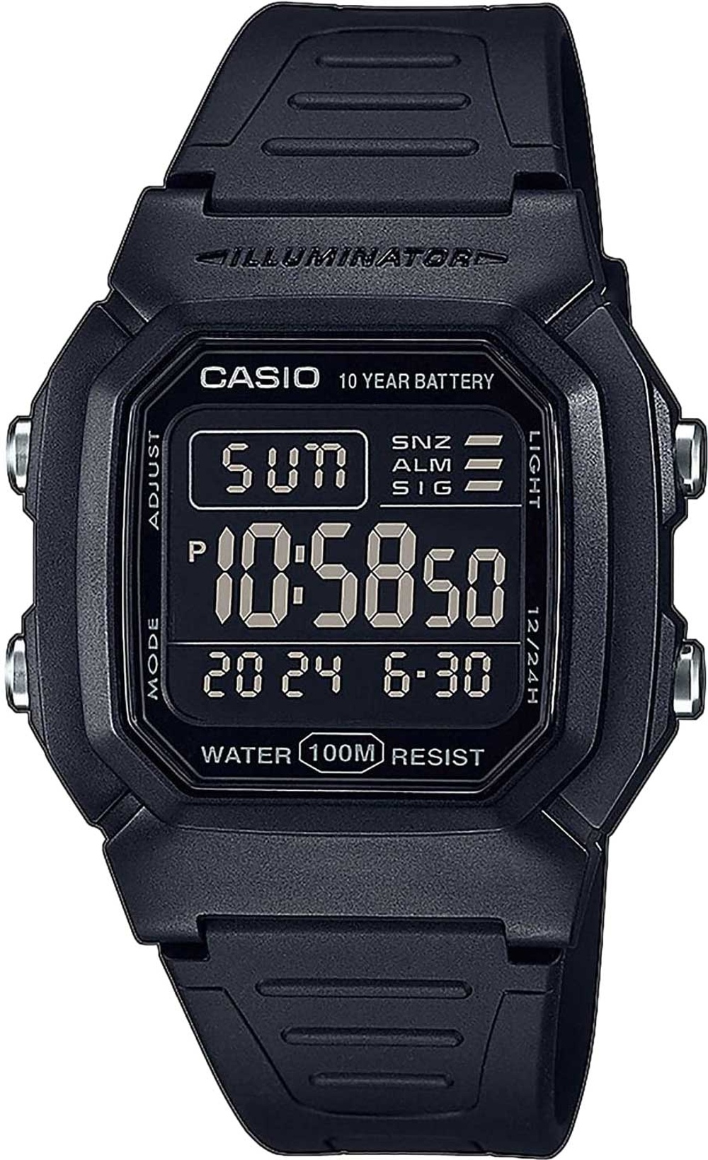 Часы Casio W-800H-1BVES