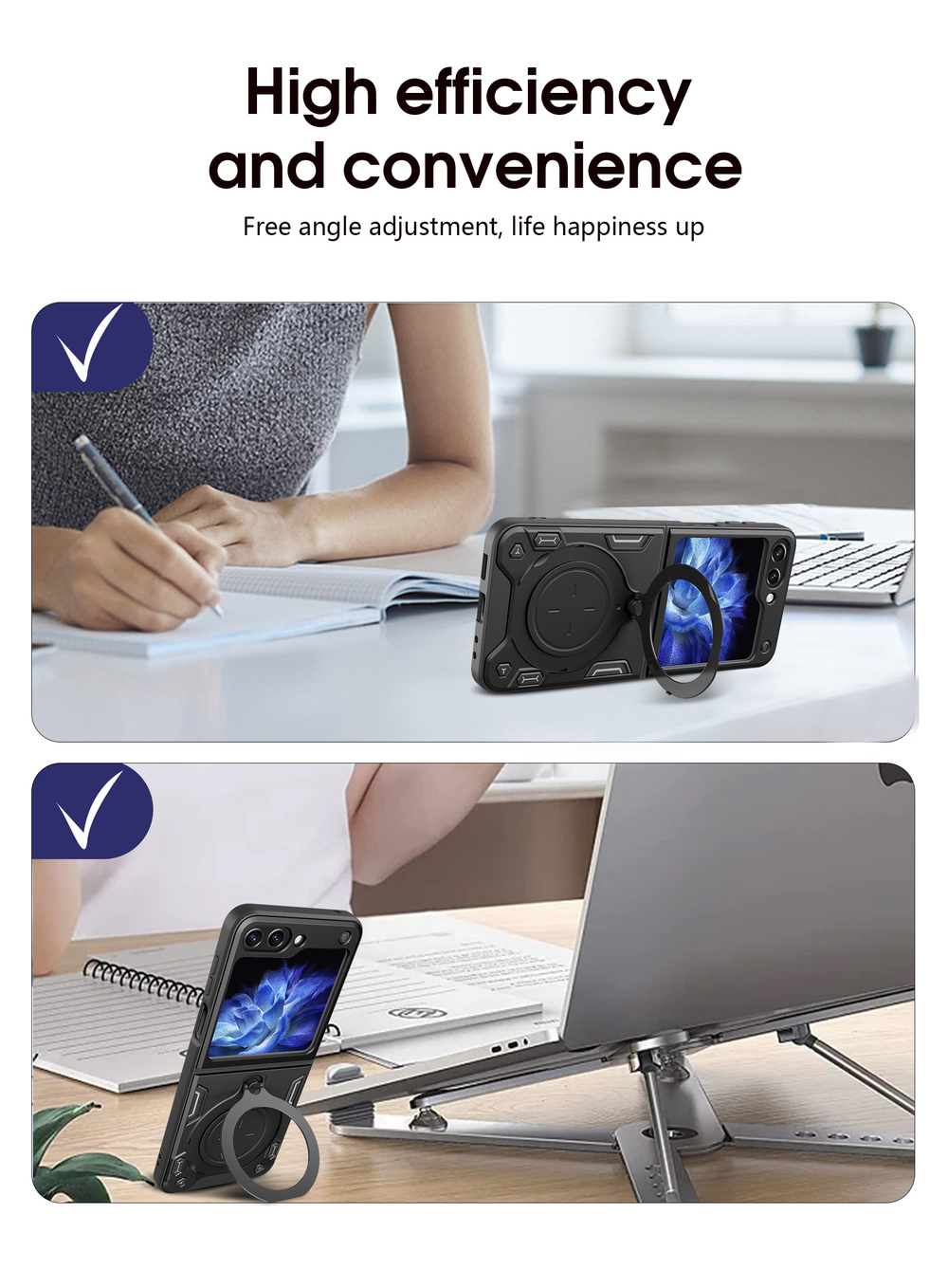 Чехол с кольцом Big Ring Case для Samsung Galaxy Z Flip 6