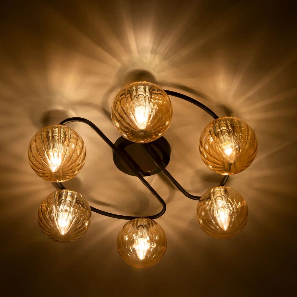 Citilux Эрни CL122165 Люстра потолочная Чёрная