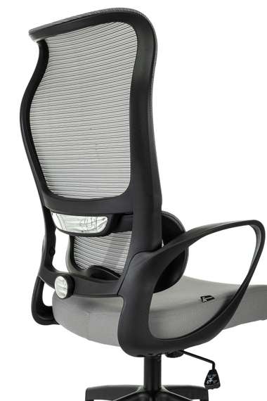 Кресло руководителя Бюрократ Sigma 2 серый сетка/ткань крестов. пластик