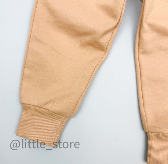 Брюки из футера "Мир животных" итальянский песок