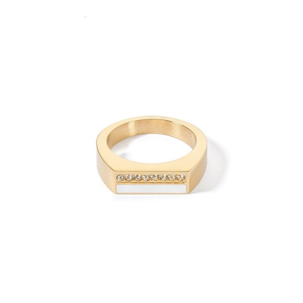 Кольцо Coeur de Lion White-Gold 0133/40-1416 58