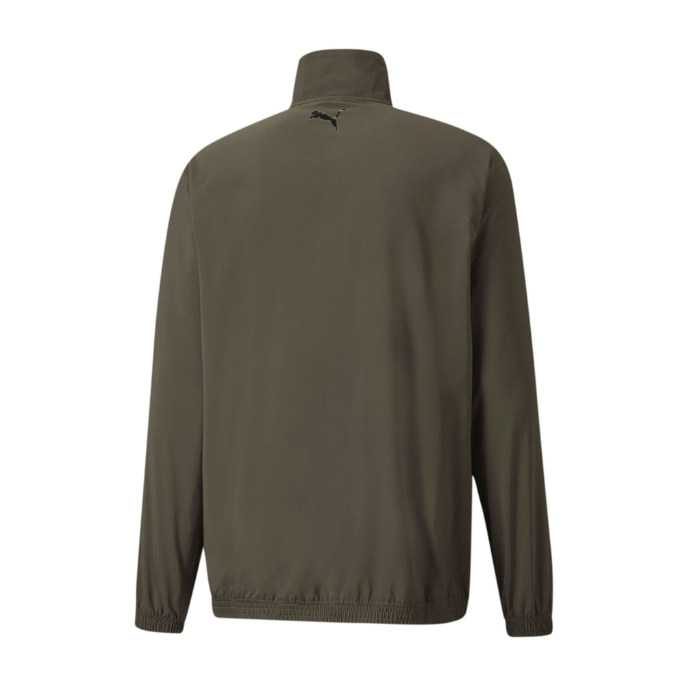 Мужская кофта теннисная Puma Train Woven Half-Zip Sweatshirt Men - Olive