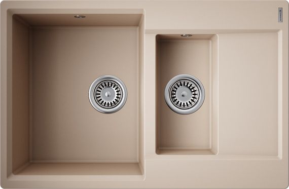 Мойка Daisen 78-2T-SA Tetogranit/бежевый(арт.4993536)