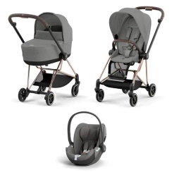 Детская коляска Cybex Mios 3 в 1 Mirage Grey Rosegold