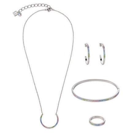 Серьги Coeur de Lion Multicolour Pastel 0129/21-1522 цвет мультиколор, серебряный