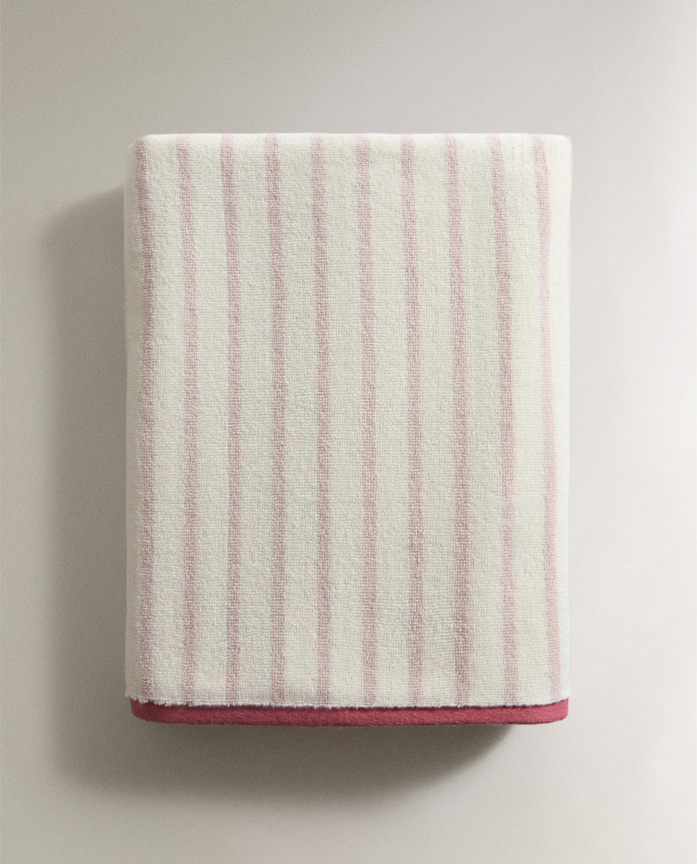 Zara Home Полотенце для лица и рук из хлопка, в полоску · 5638/013