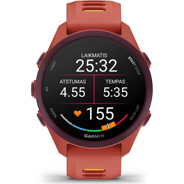 Умные часы Garmin Forerunner 170 Music, Розовый | Red Pink/Mango (010-03920-13 | 010-03920-55)