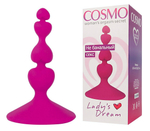 Небольшой анальный стимулятор на присоске Cosmo, (8 см, фуксия) (Цвет: фуксия)