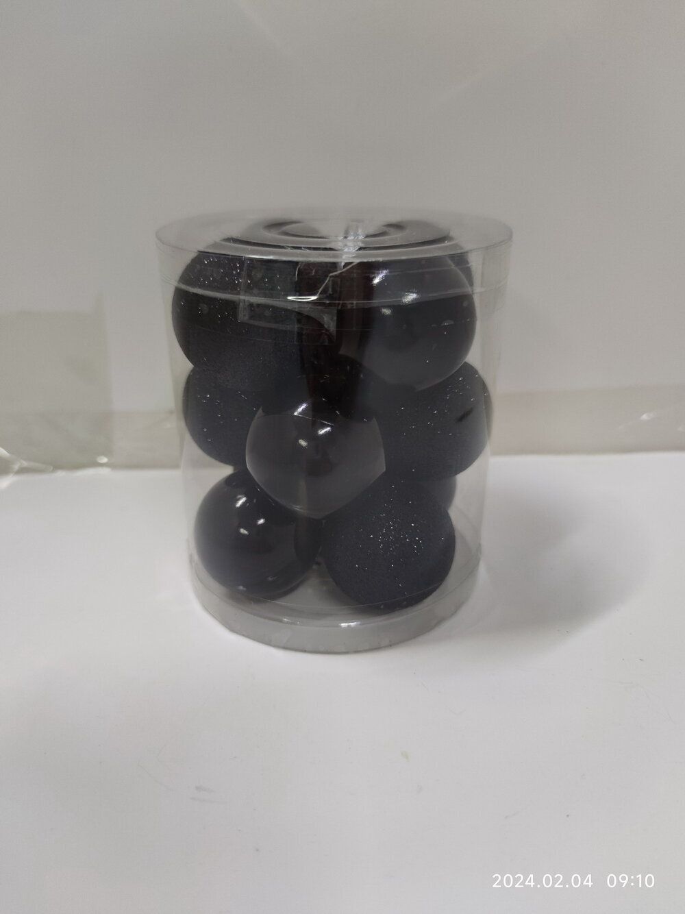 GAEM Набор из 12шт Украшение новогоднее "Шар", D 4 см, L9,5 W9,5 H10,5 см