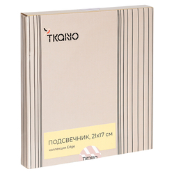 Подсвечник треугольный с титановым покрытием из коллекции edge, 21х17 см