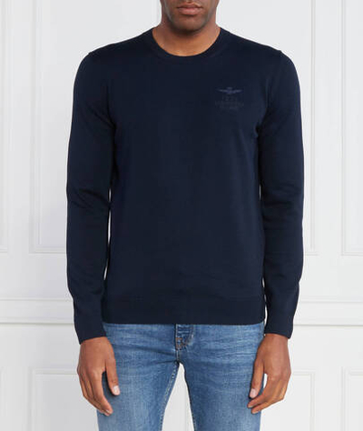 Свитер Aeronautica Militare - темно-синий(MA1446L506)