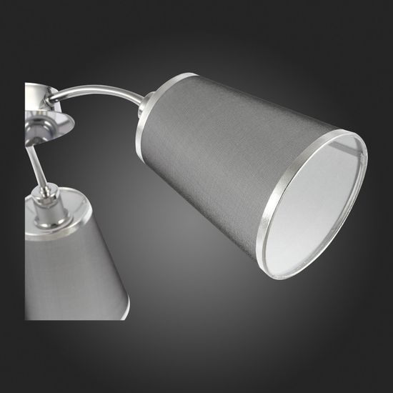 SLE103002-03 Светильник потолочный Хром/Черный E14 3*40W MALEONTE