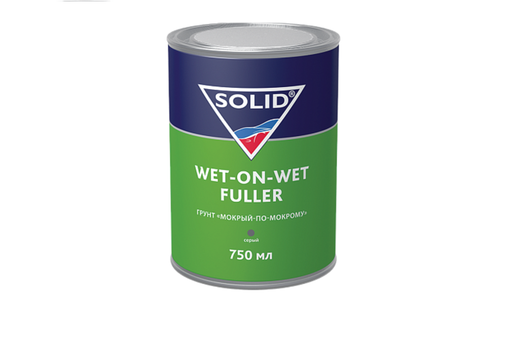 Solid CLASSIC WET-ON-WET FULLER (750+250мл.) - грунт мокрый по мокрому, серый.