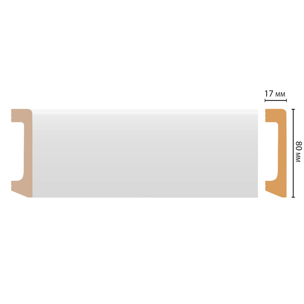 Плинтус Decormaster Дюропрофиль D235 ДМ