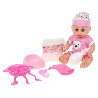 Пупс функциональный с аксесс., коробка ZL9920-19