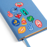 Smythson Блокнот Panama Notebook Liberty Nile Blue