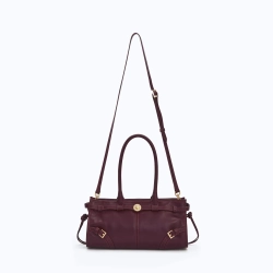 MANC КОЖАНАЯ СУМКА "BABY JANE", БОРДОВЫЙ