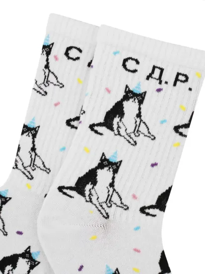 Носки "С ДР" с котом 35-40
