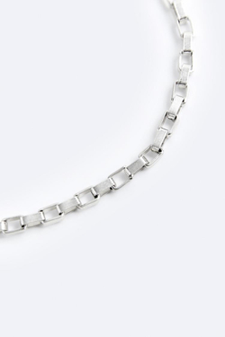 ZARA МЕТАЛЛИЧЕСКИЙ БРАСЛЕТ-ЦЕПОЧКА — LIMITED EDITION, СЕРЕБРИСТЫЙ
