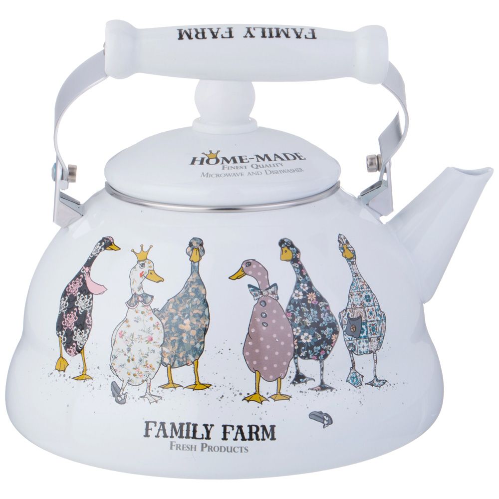 ЧАЙНИК AGNESS ЭМАЛИРОВАННЫЙ СЕРИЯ "FAMILY FARM", 3 Л