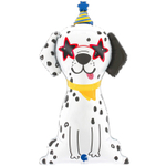 Шар Фольгированный Далматин нарядный (Белый)