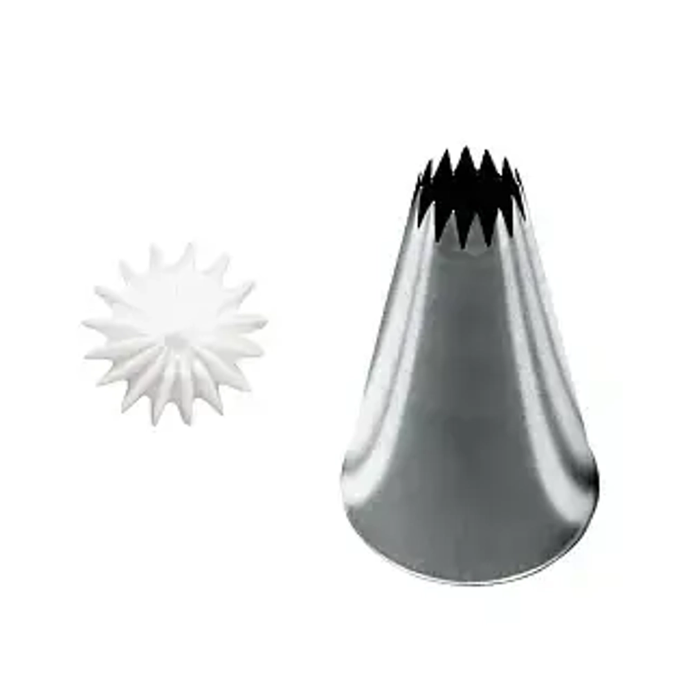 Насадка для кондитерского мешка d=3,4 см "Французская звезда", выход 1,7 см, 9FT