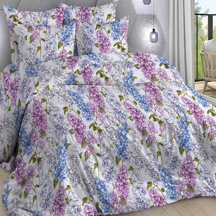 Комплект постельного белья "ВЛ. СИРЕНЬ", бязь Премиум, 100% хлопок, Россия.
