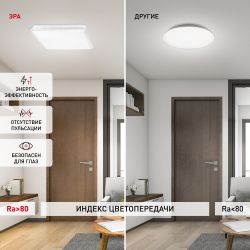 Светильник потолочный светодиодный ЭРА Классик с ДУ SPB-6-70-RC R Brilliance 70Вт 3000-6500К 5950Лм круглый | Светильники SPB-6 с ДУ