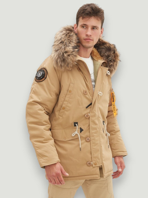 Куртка Аляска Oxford Nord Denali (бежевая - tiger eye)