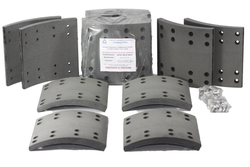 Рем. комплект тормозных накладок а/м КАМАЗ/НЕФАЗ мост RABA (Сверл./расточен./с заклёпками/ширина 180мм./ к-т 8 шт.) (865-01-3341-013/014) Тамбов АТИ