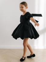 Платье со стразами Черный