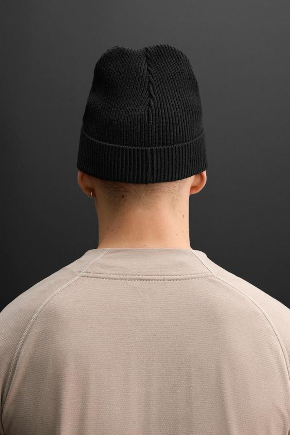 ZARA ТРИКОТАЖНАЯ ШАПКА С ФАКТУРНЫМ УЗОРОМ, ЧЕРНЫЙ