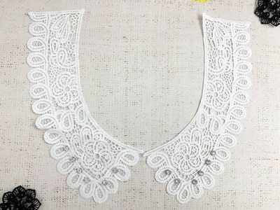 Воротник со стразами, р. 24х8 см