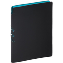 Ежедневник Flexpen Black, недатированный, черный с бирюзовым