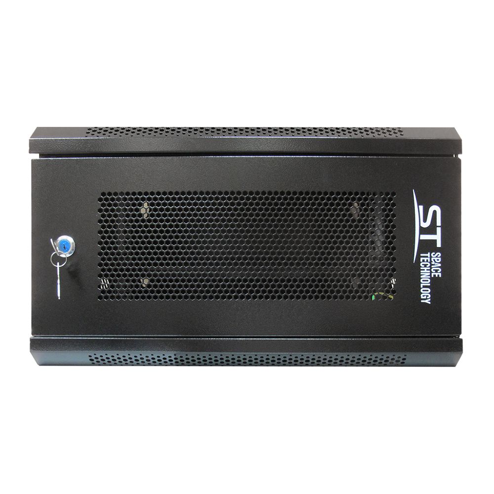 Шкаф настенный 6U ST-NCP6U02 (ЧЕРНЫЙ) С ПОЛКОЙ